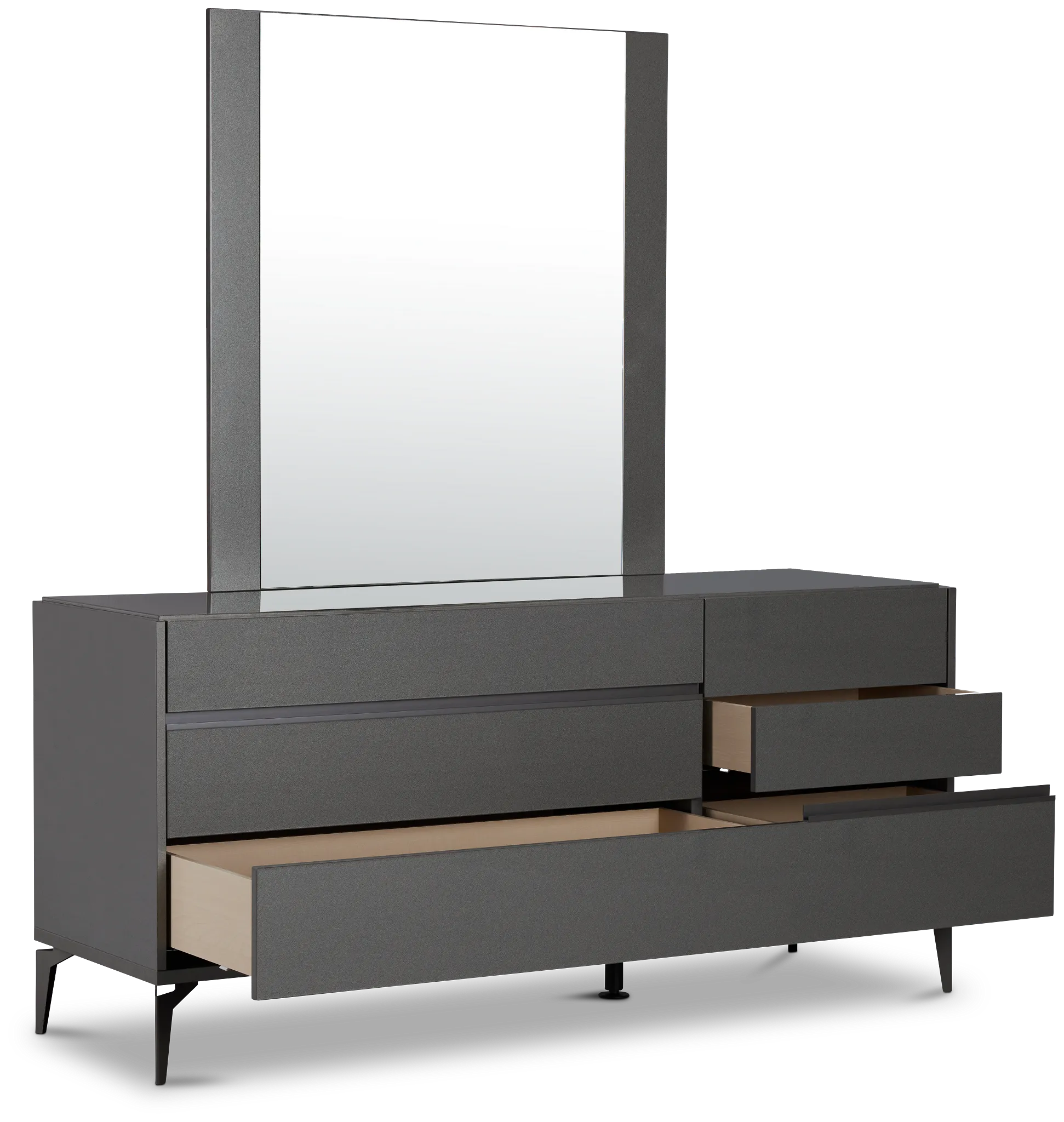 Oslo Gray Dresser & Mirror