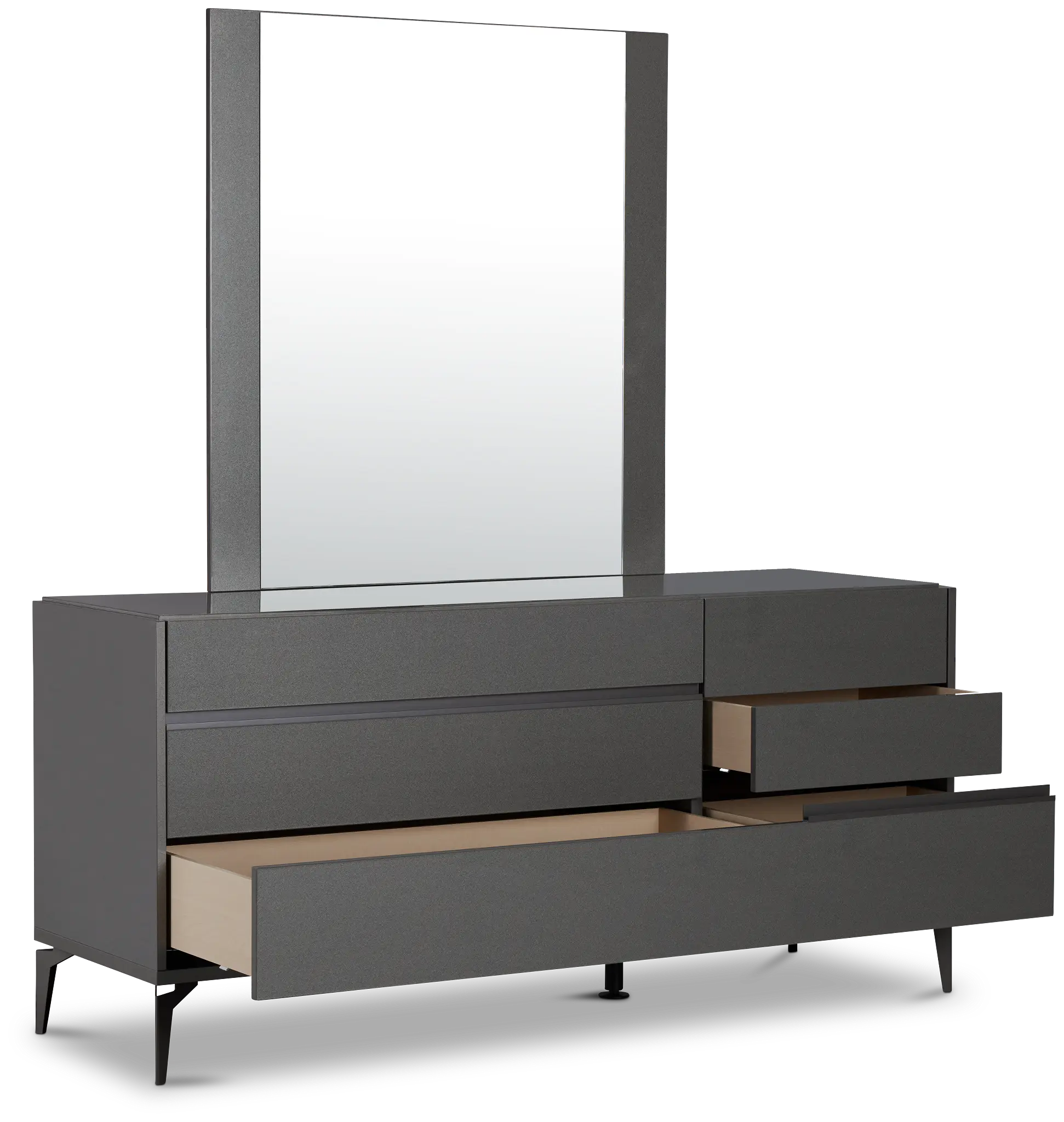 Oslo Gray Dresser & Mirror Oslo Gray Dresser & Mirror