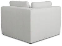 Destin Sutton Gray Fabric Corner Chair