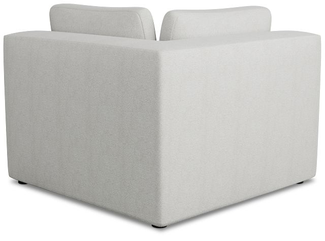 Destin Sutton Gray Fabric Corner Chair