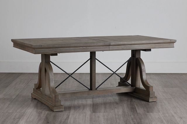 Heron Cove Light Tone Trestle Table