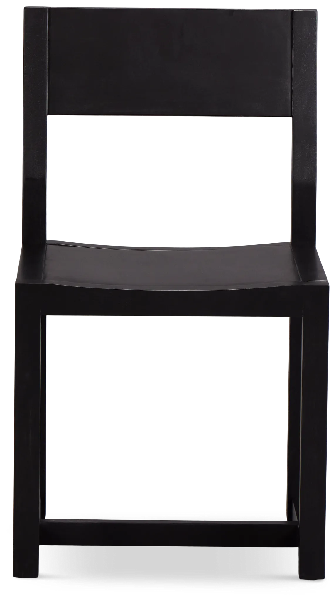 Denton Black Wood Side Chair