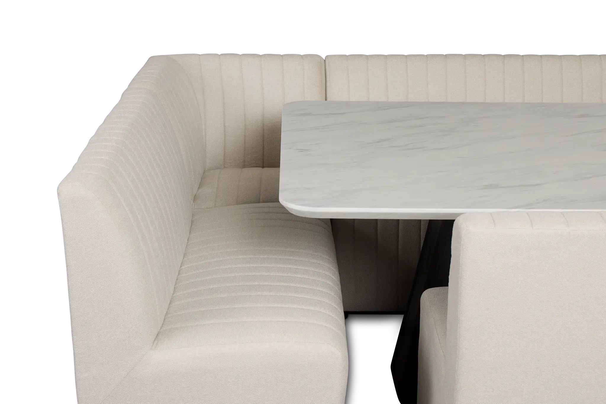 Palisades White Square Table, 2 Chairs & Bench Palisades White Square Table, 2 Chairs & Bench