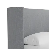 Captiva Revenue Gray 48" Upholstered Shelter Bed