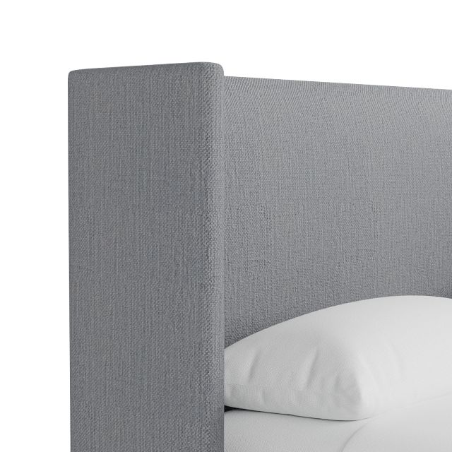 Captiva Revenue Gray 48" Upholstered Shelter Bed