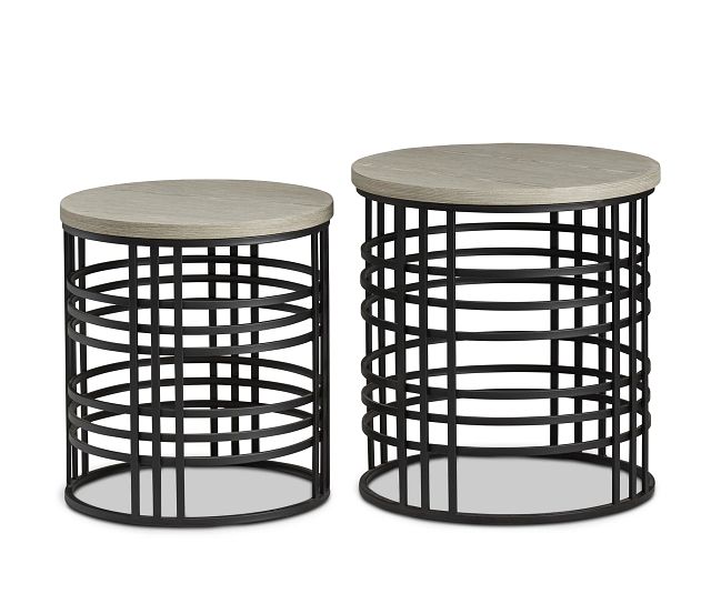 Carlin Metal Set Of 2 Nesting Tables