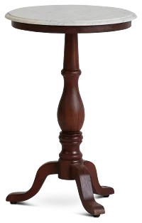 Jude White Accent Table