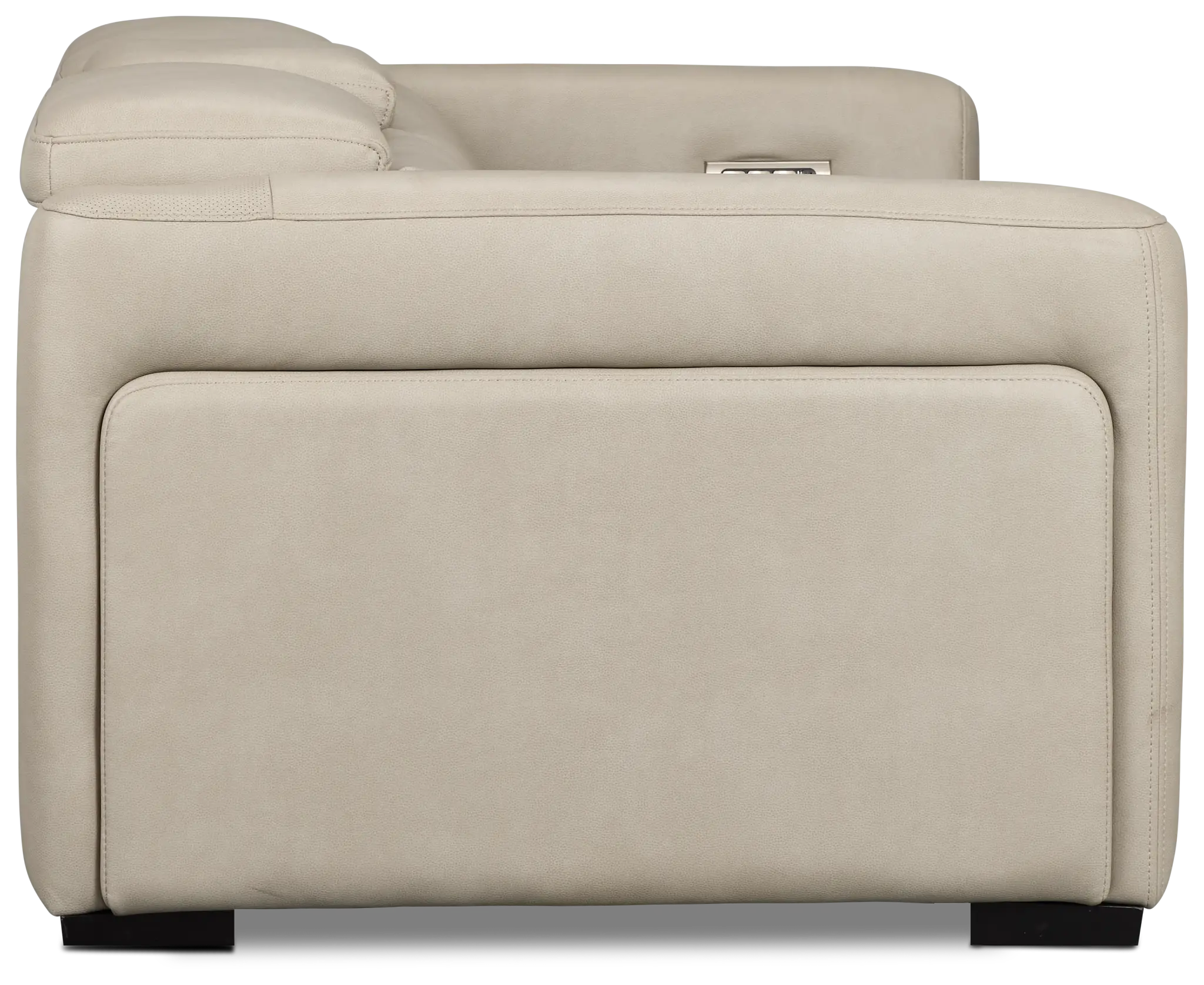 Melody Light Gray Micro Power Reclining Console Sofa Melody Light Gray Micro Power Reclining Console Sofa