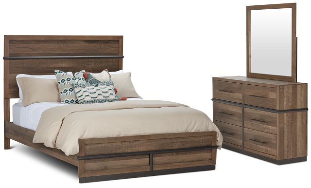 Boulder Mid Tone Panel Bedroom