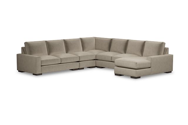 Edgewater Joya Beige Large Right Chaise Sectional