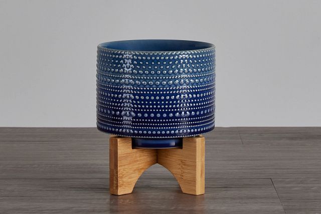 Jessica Blue Small Planter