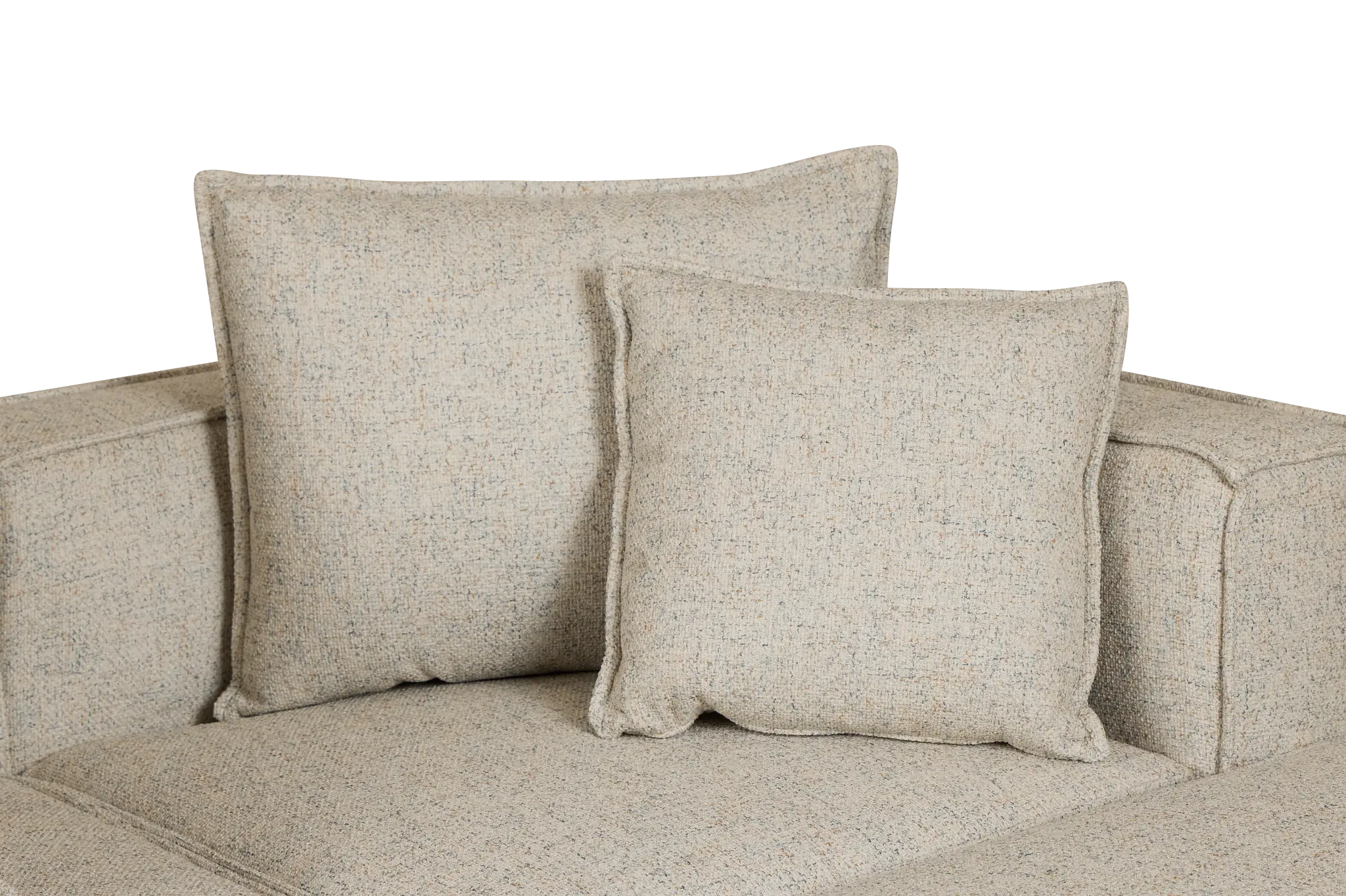 Tatum Beige Fabric 4-piece Bumper Sectional Tatum Beige Fabric 4-piece Bumper Sectional