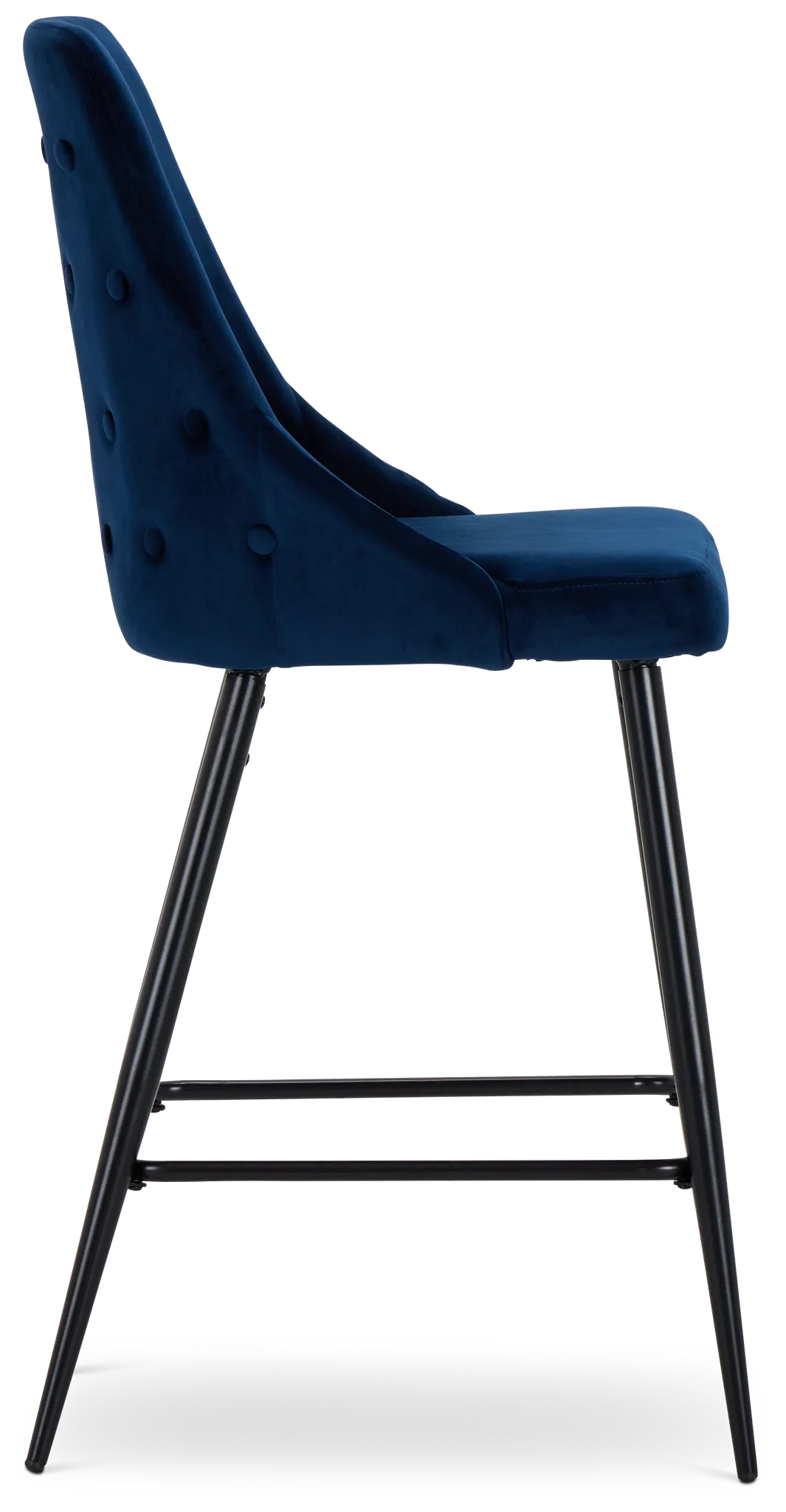 Cameo Dark Blue 27" Upholstered Barstool