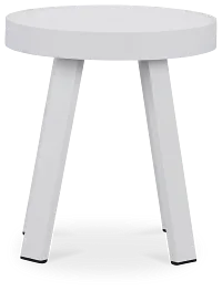 Tortuga White Small End Table