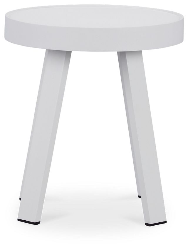 Tortuga White Small End Table