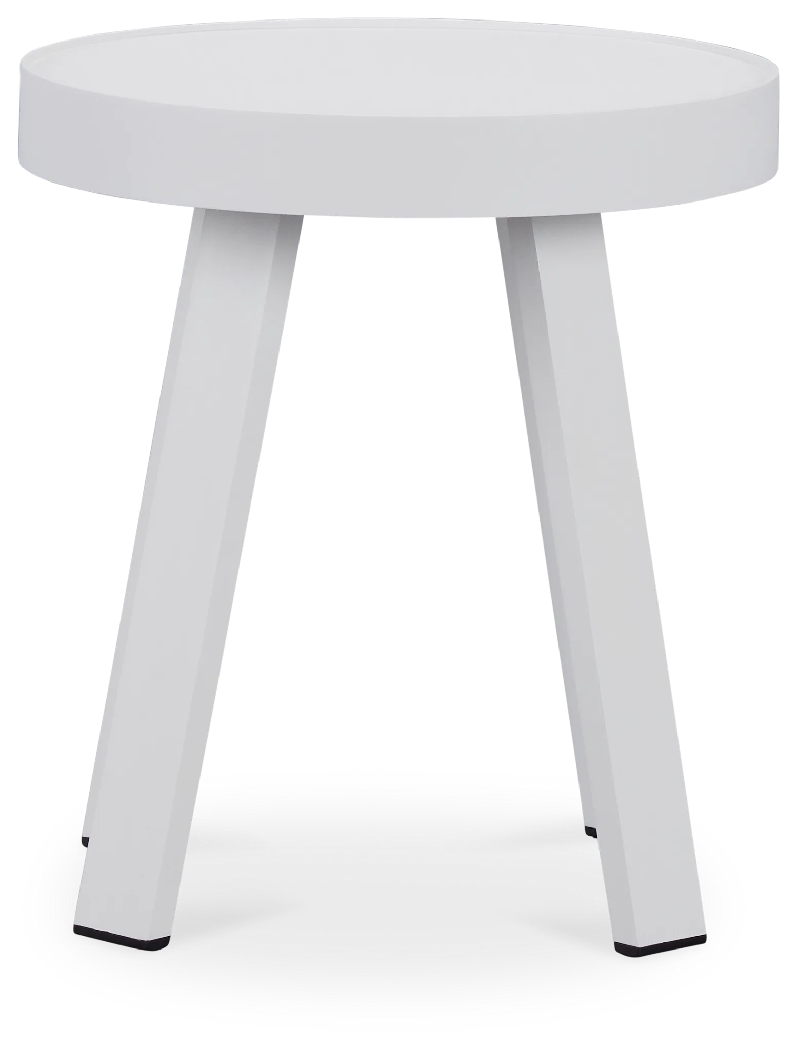 Tortuga White Small End Table