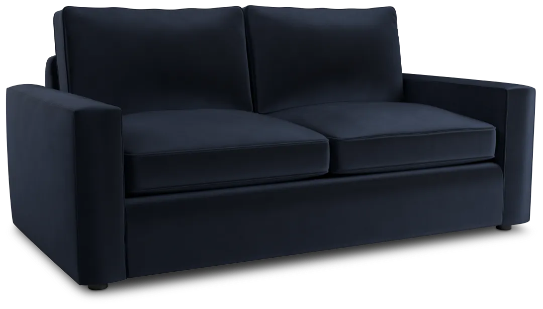 Siesta Joya Dark Blue Fabric Memory Foam Sleeper