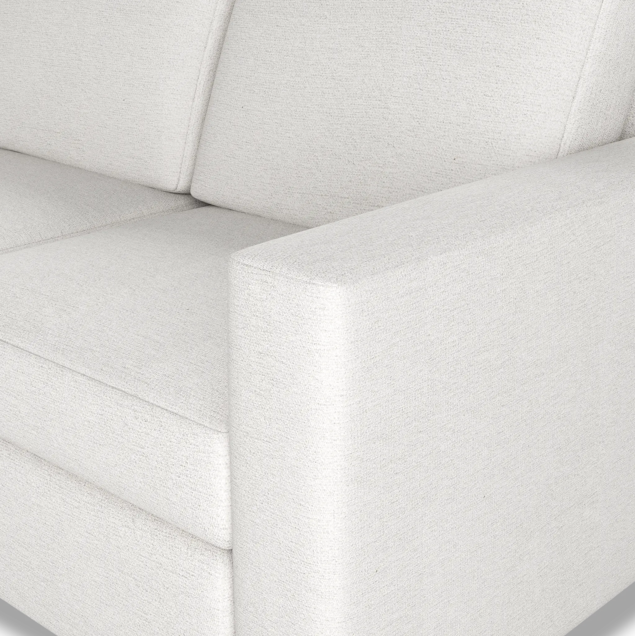 Citymod White Fabric Medium Two-arm Sectional Citymod White Fabric Medium Two-arm Sectional