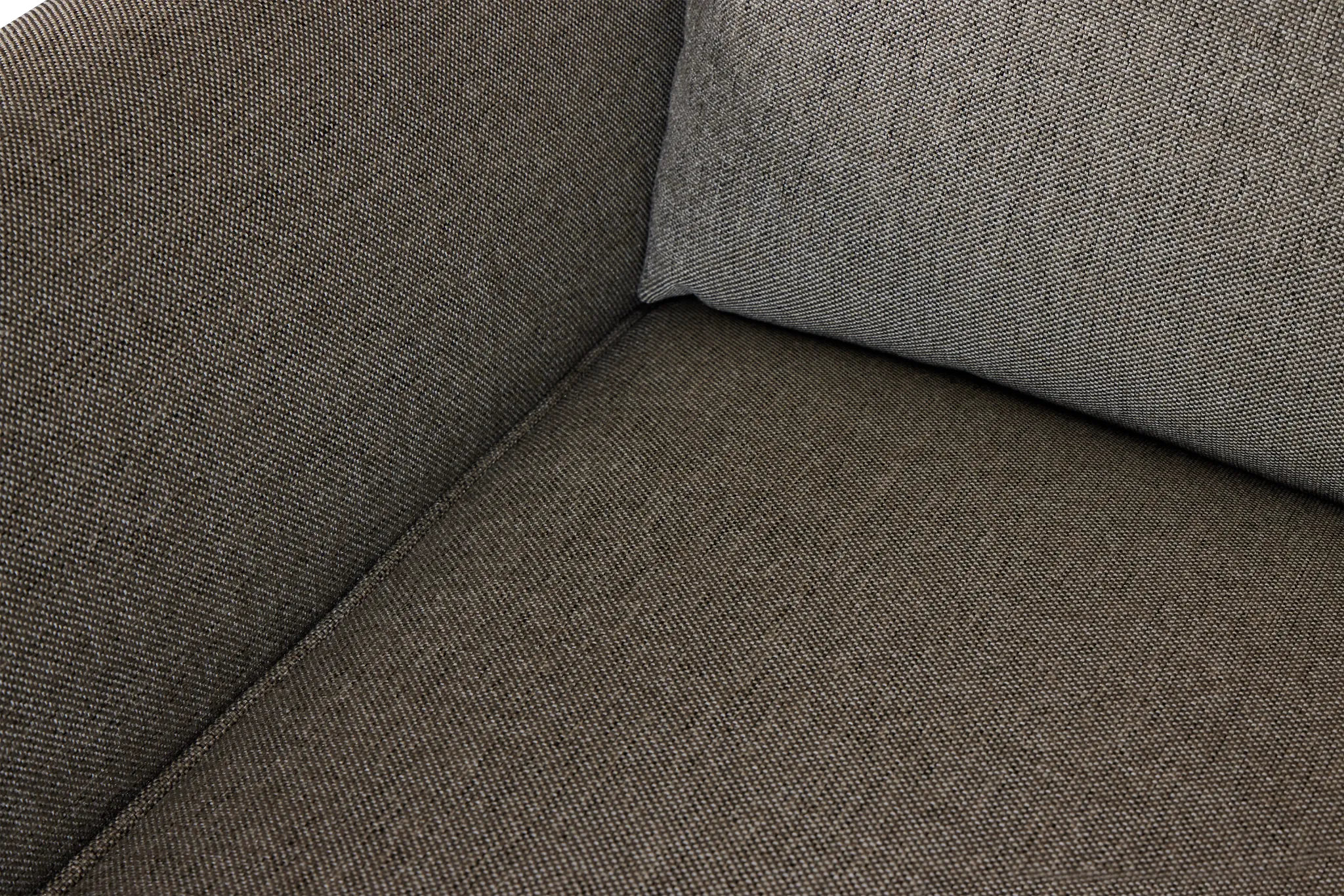 Asheville Brown Fabric Left Chaise Memory Foam Sleeper Sectional