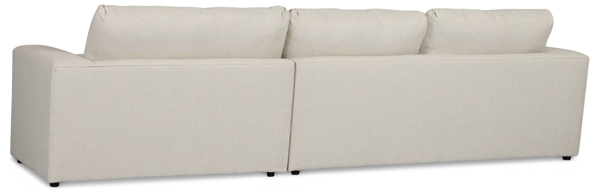 Brantley Light Beige Fabric Right Chaise Sectional
