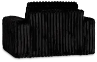 Teddy Black Fabric Oversized Chair