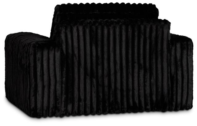 Teddy Black Fabric Oversized Chair