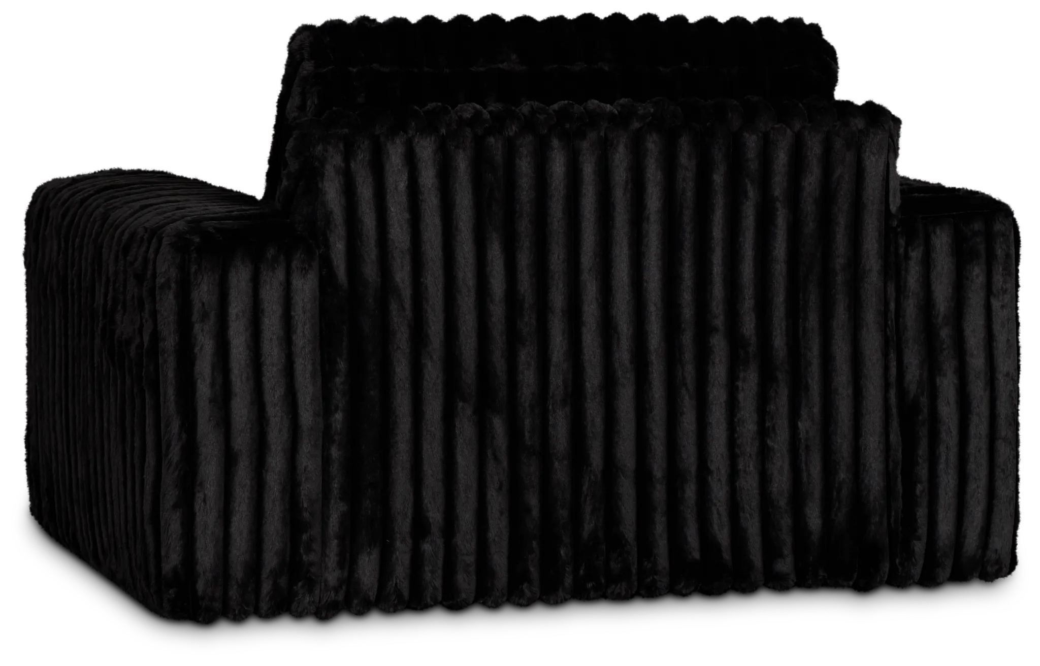 Teddy Black Fabric Oversized Chair