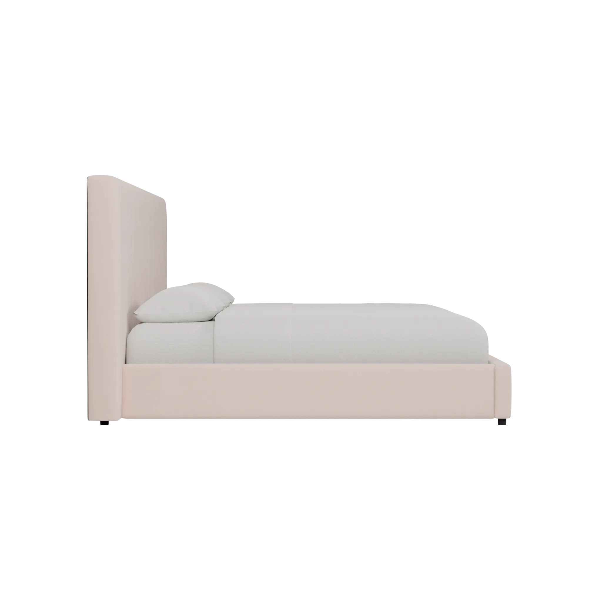 Grayton Joya Light Pink 54" Upholstered Platform Bed