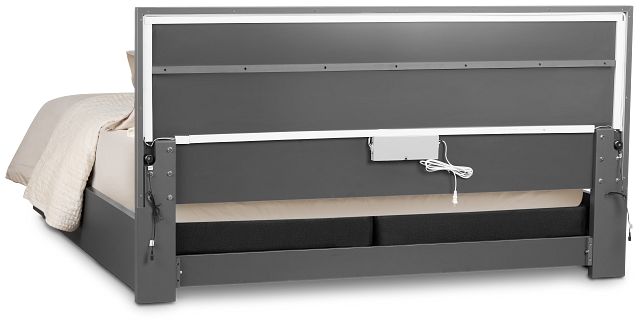 Brasilia Gray Platform Bed