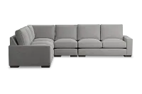 Edgewater Victory Gray Medium Two-arm Sectional