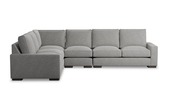 Edgewater Victory Gray Medium Two-arm Sectional