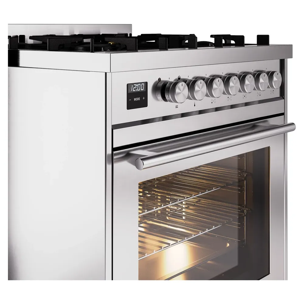Ilve Professional Plus Ii 30" Stnl Steel Gas Range