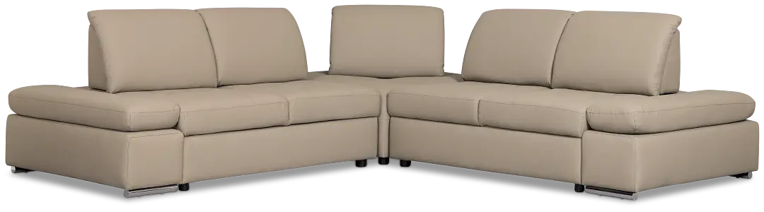 Eden Gray Micro Small Two-arm Sectional Eden Gray Micro Small Two-arm Sectional