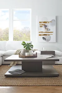 Nixon Light Tone 48" Square Coffee Table