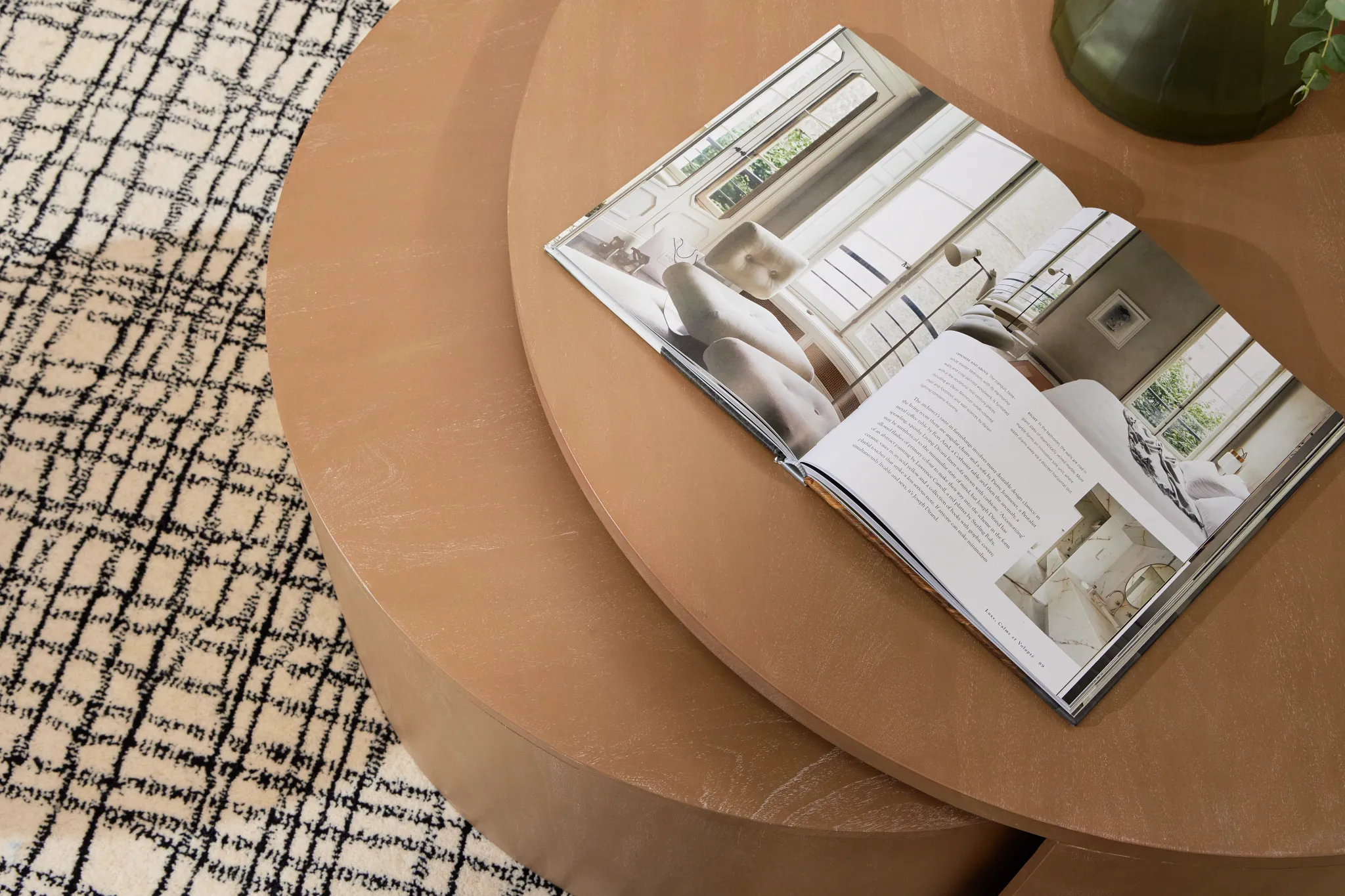 Matteo Light Tone Wood Nesting Coffee Table