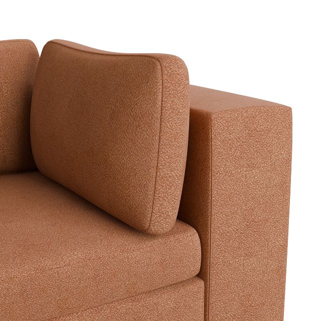 Destin Sutton Orange Fabric 5-piece Modular Sectional