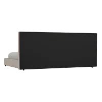 Grayton Sutton Beige 54" Upholstered Platform Bed