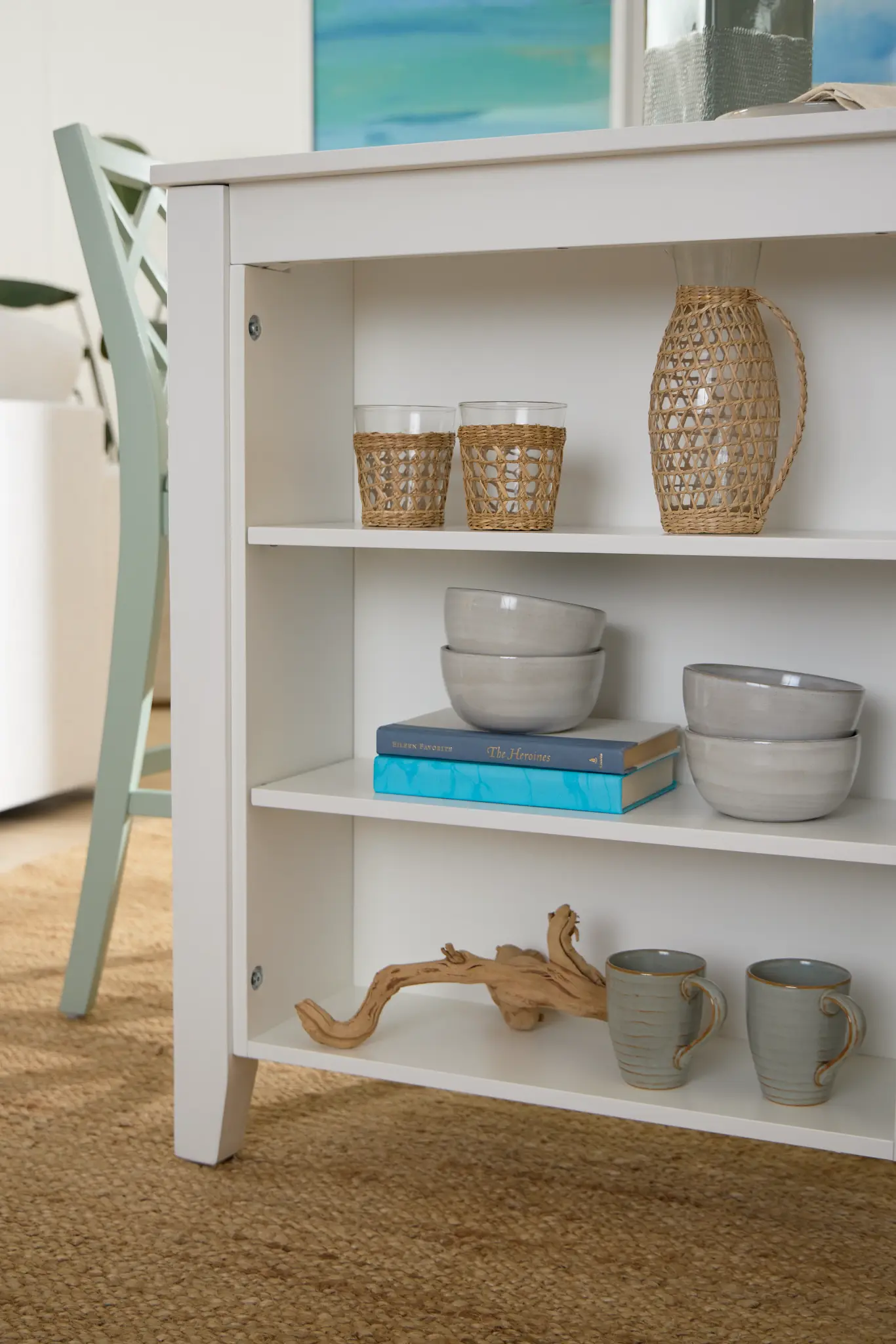 Edgartown White Storage High Dining Table Edgartown White Storage High Dining Table