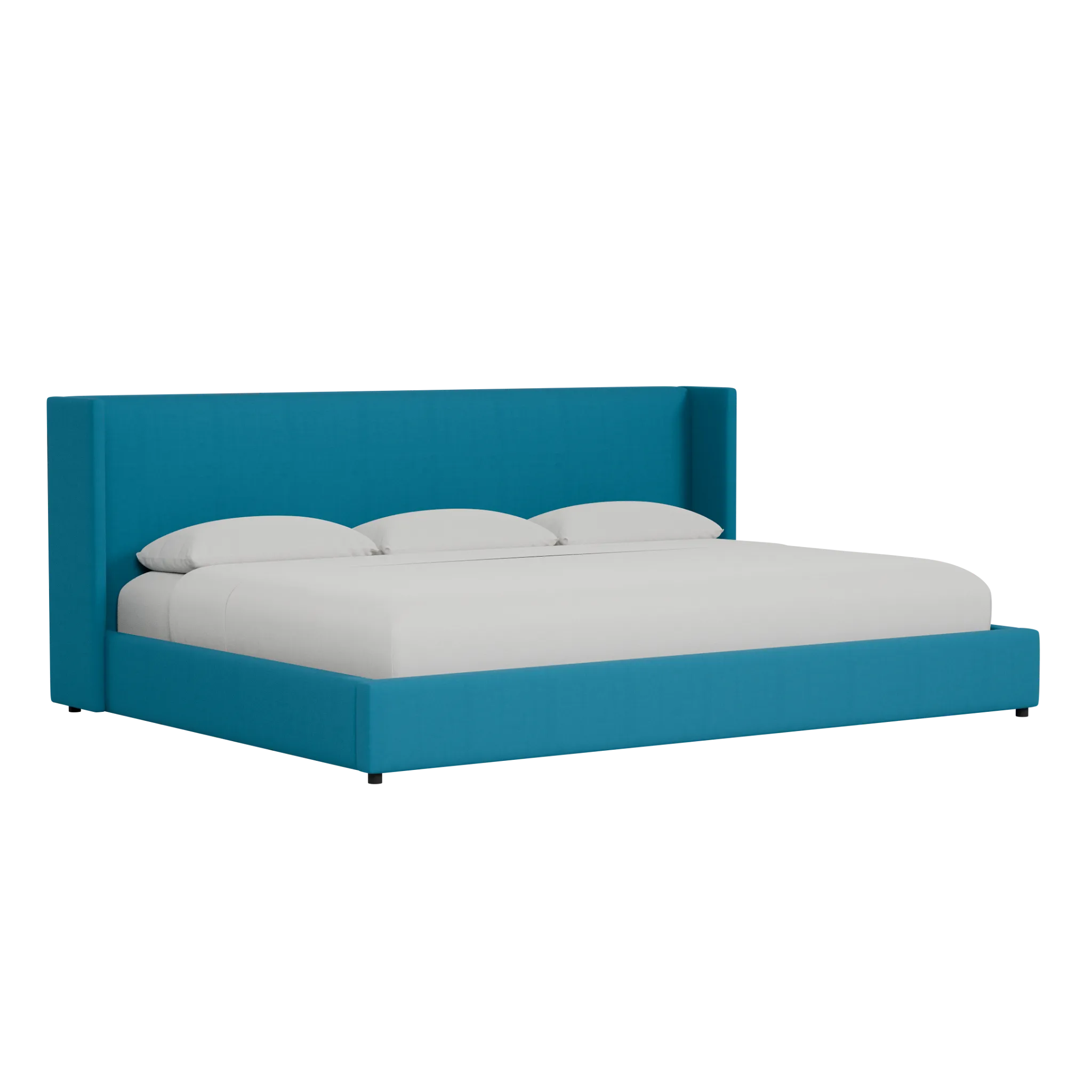 Captiva Joya Teal 48" Upholstered Shelter Bed