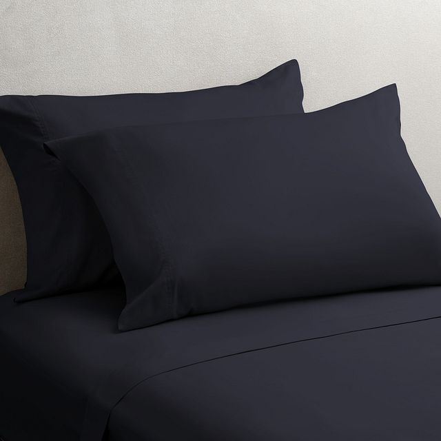 Rest & Renew Organic Cotton Dark Blue 300 Thread Sheet Set