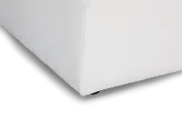 Destin Elite Ivory Fabric Cocktail Ottoman