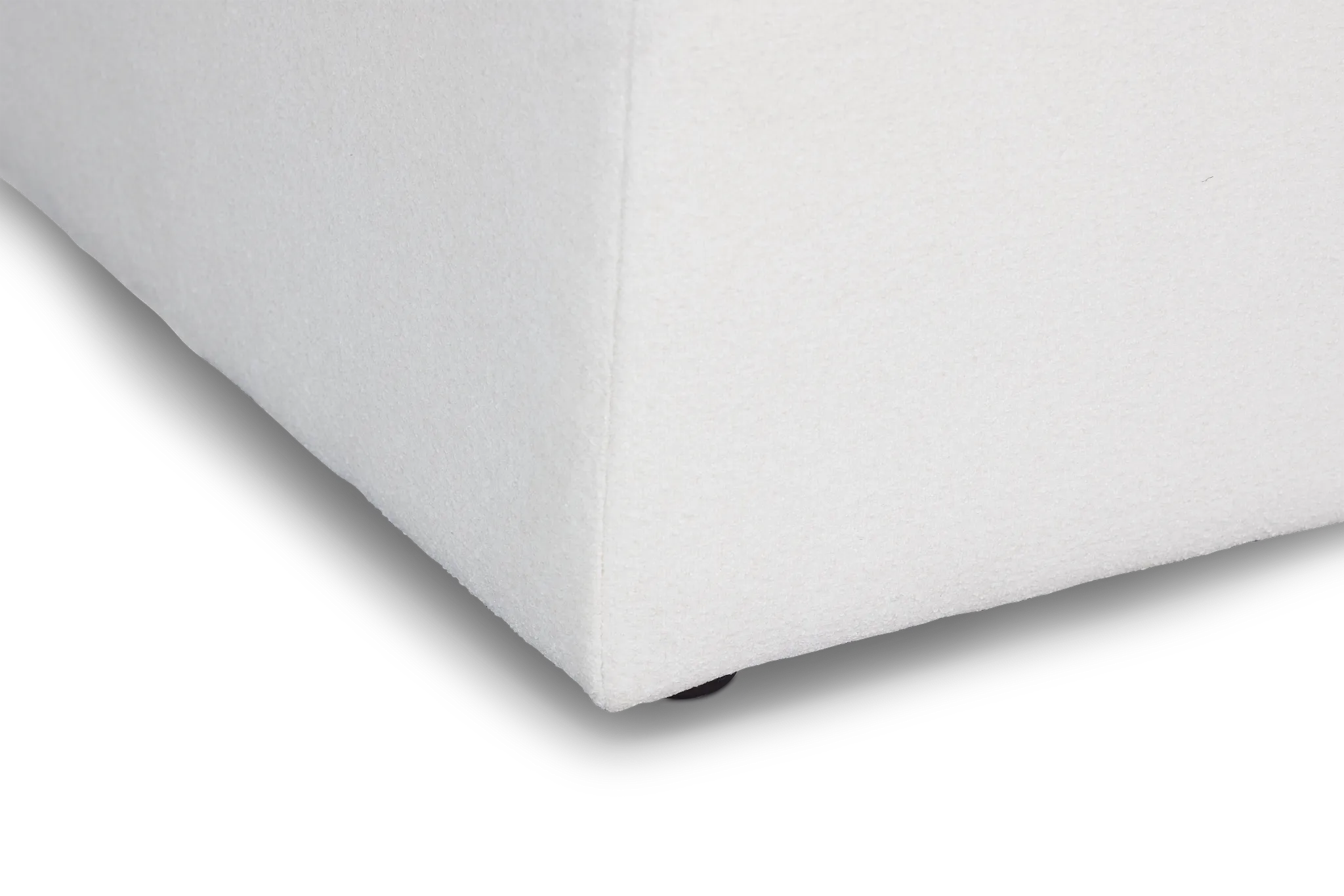 Destin Elite Ivory Fabric Cocktail Ottoman