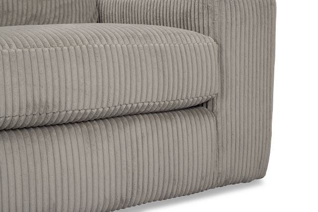 Charlie Gray Fabric Small Left Chaise Sectional