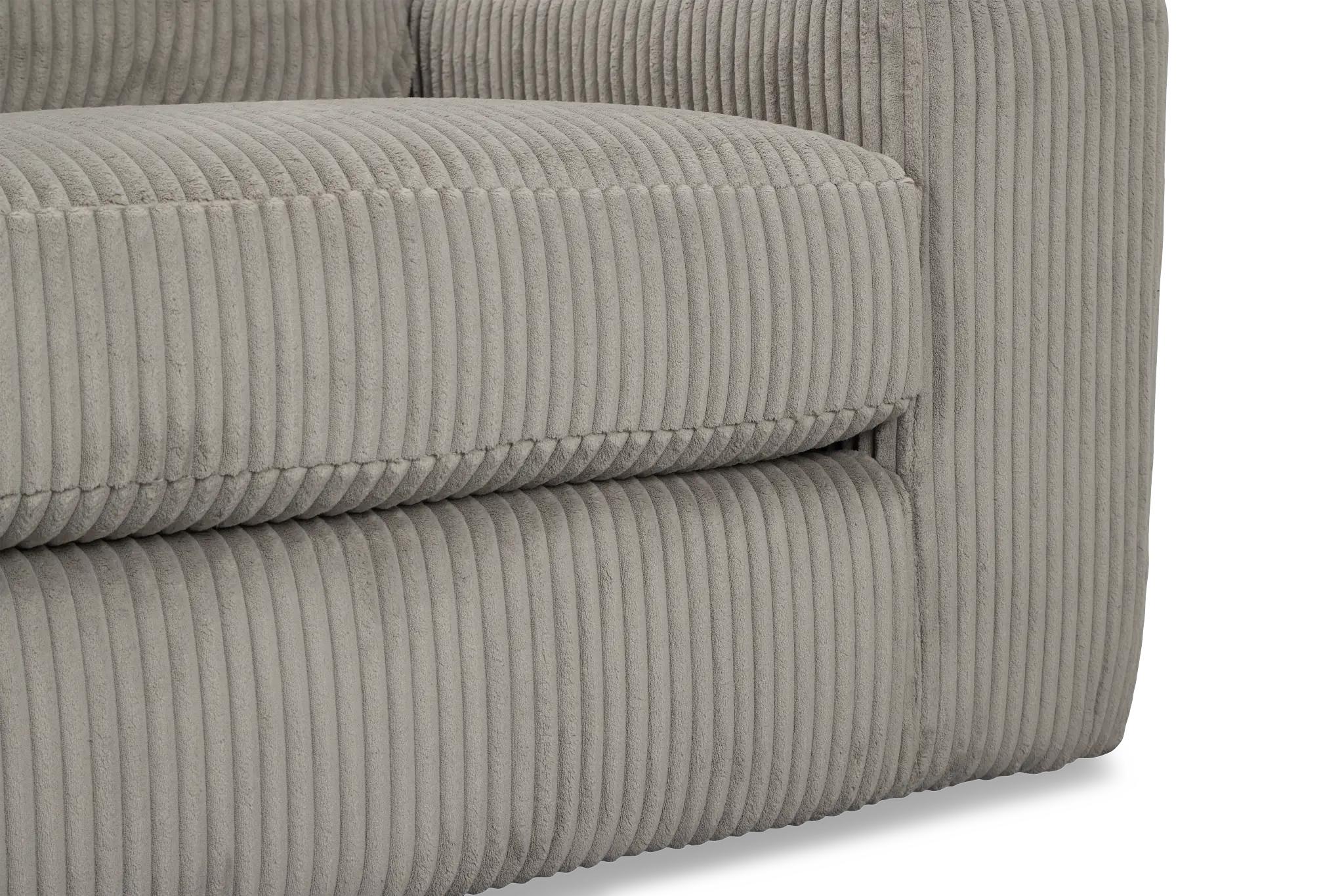 Charlie Gray Fabric Small Left Chaise Sectional Charlie Gray Fabric Small Left Chaise Sectional