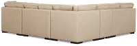 Sinclair Brown Fabric Large Right Cuddler Sectional