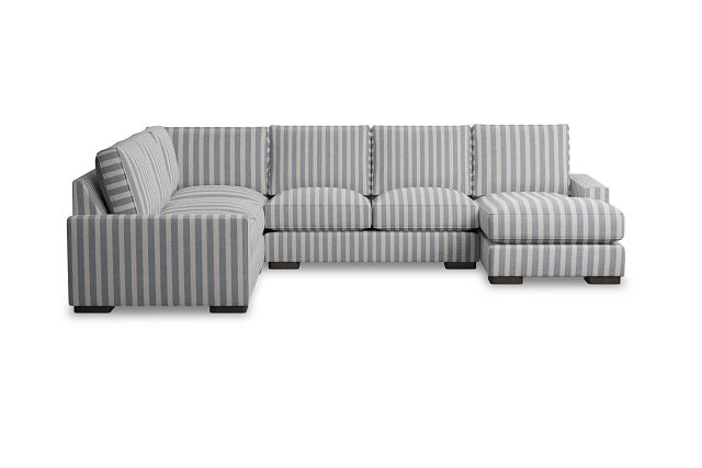 Edgewater Sea Lane Dark Blue Medium Right Chaise Sectional