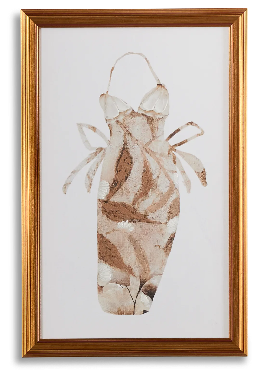 Clarisse Brown Canvas Wall Art