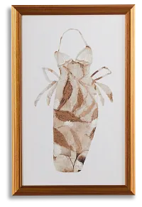 Clarisse Brown Canvas Wall Art