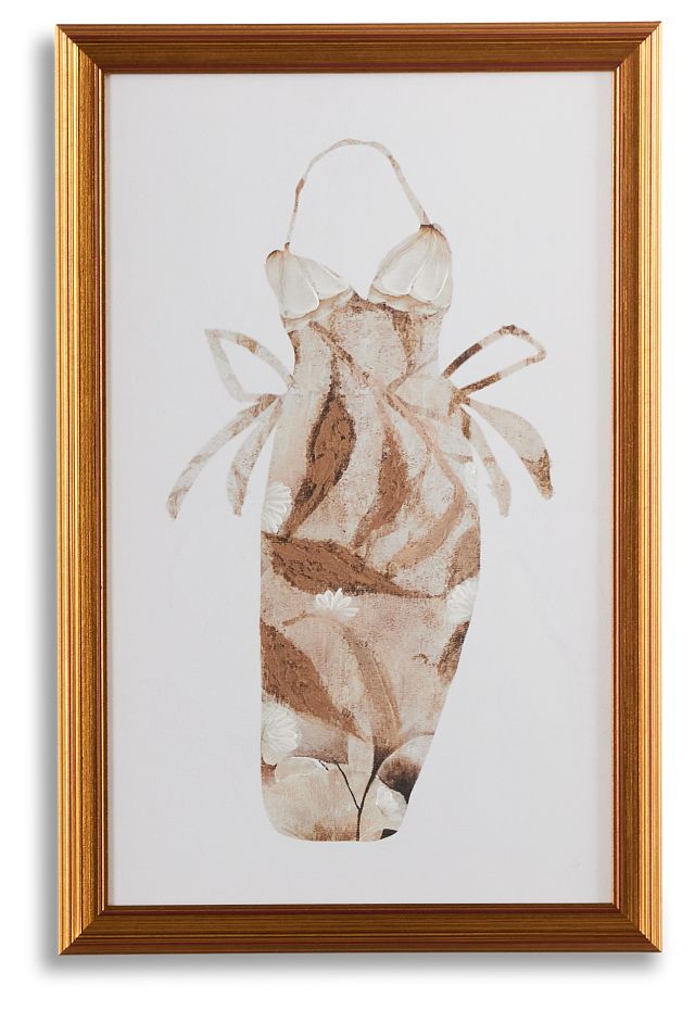 Clarisse Brown Canvas Wall Art