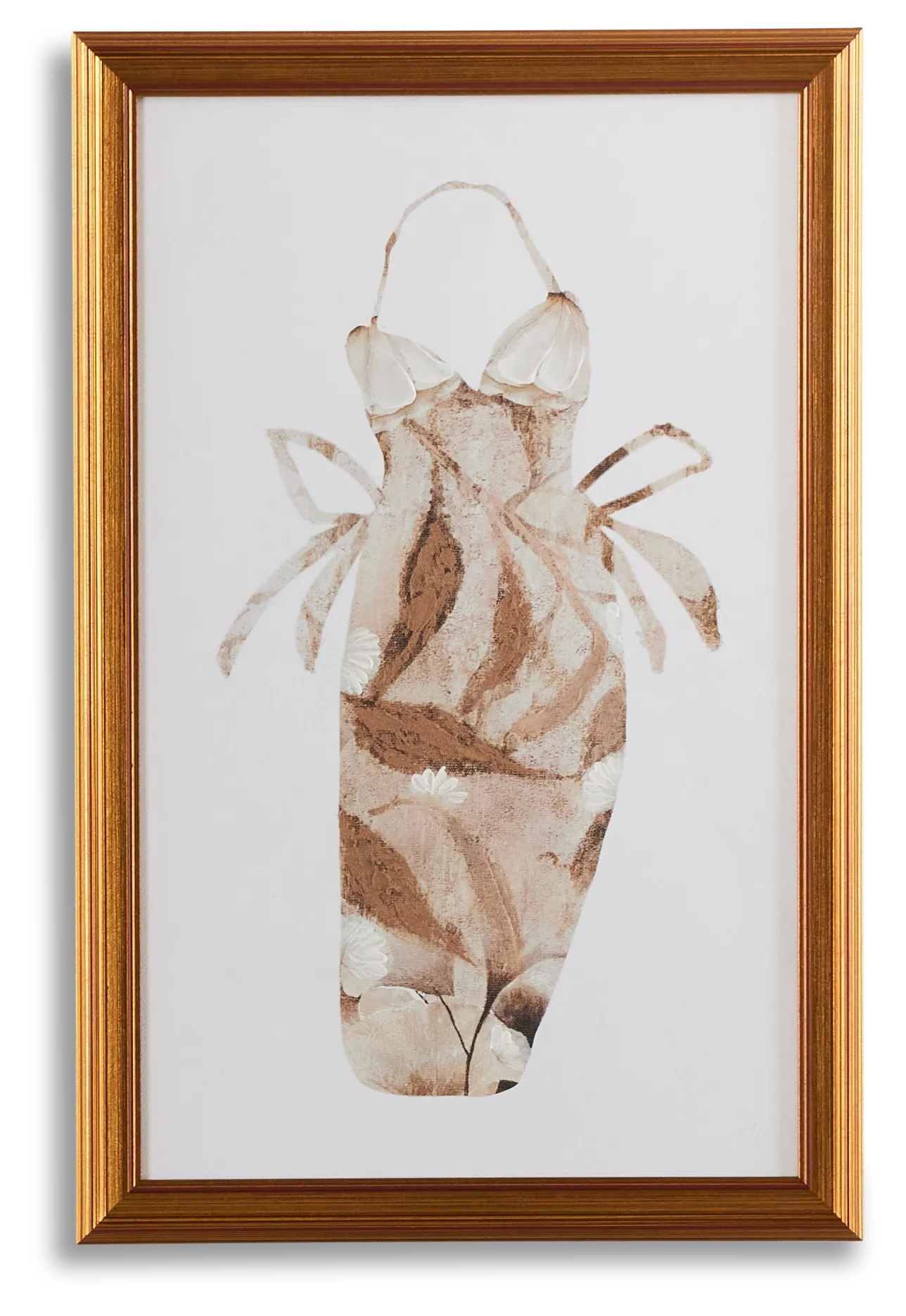 Clarisse Brown Canvas Wall Art